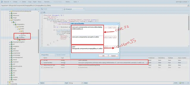 validation dialog