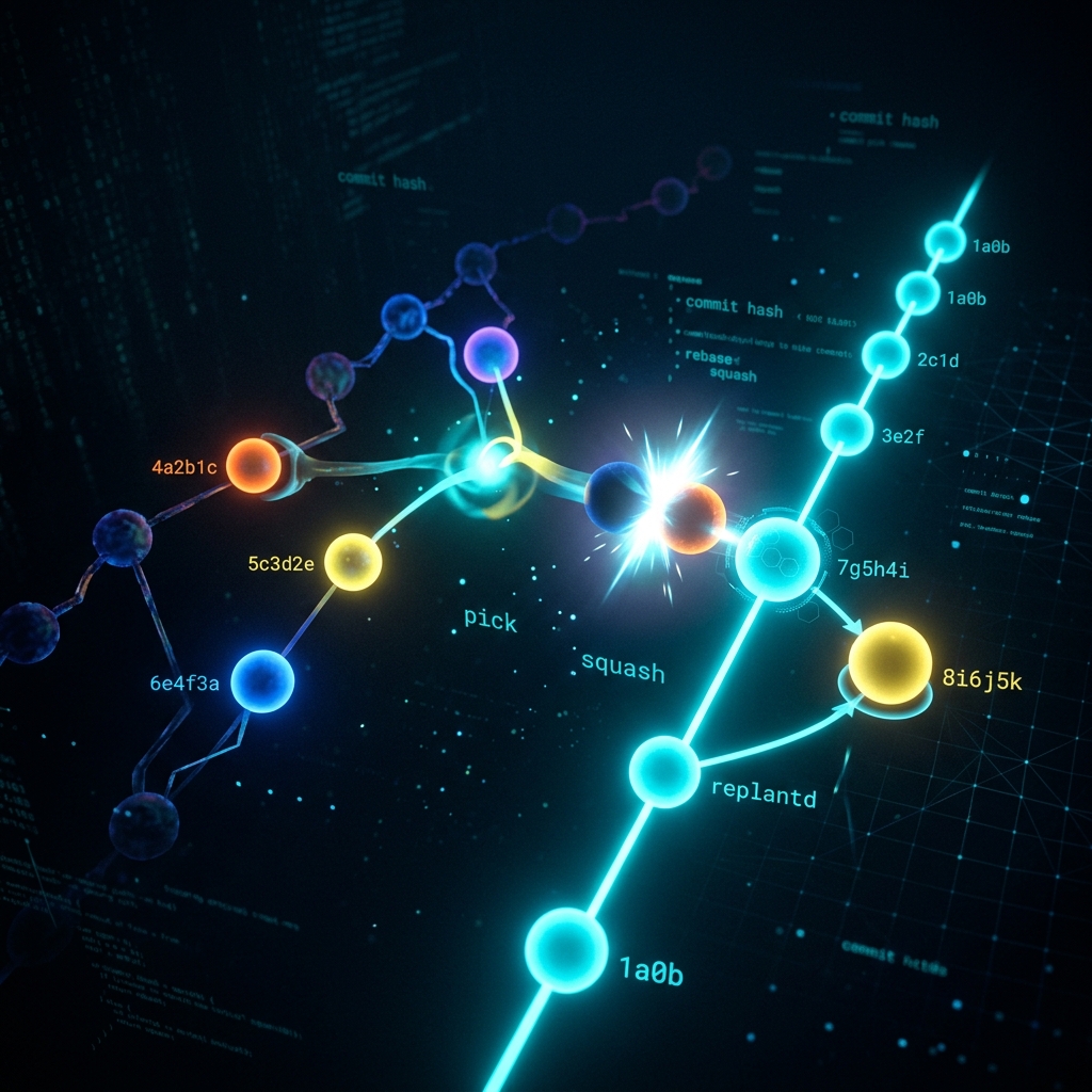 Git interactive rebase and history rewriting